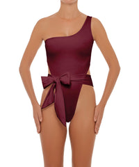 BSWS-S37 Asymmetrical Wrap One Piece