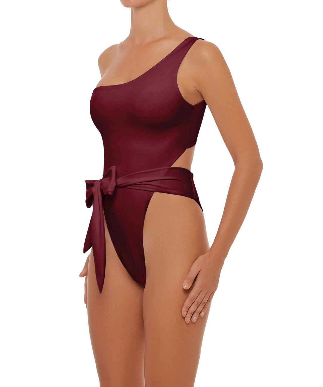 BSWS-S37 Asymmetrical Wrap One Piece