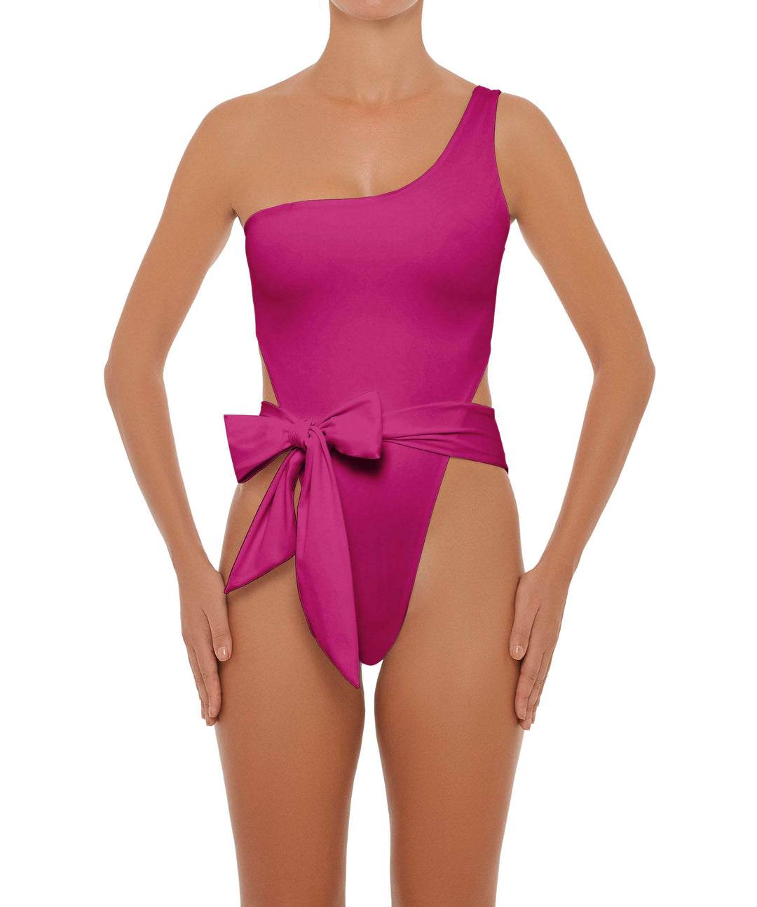 BSWS-S37 Asymmetrical Wrap One Piece