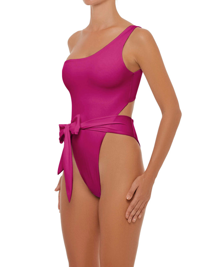 BSWS-S37 Asymmetrical Wrap One Piece