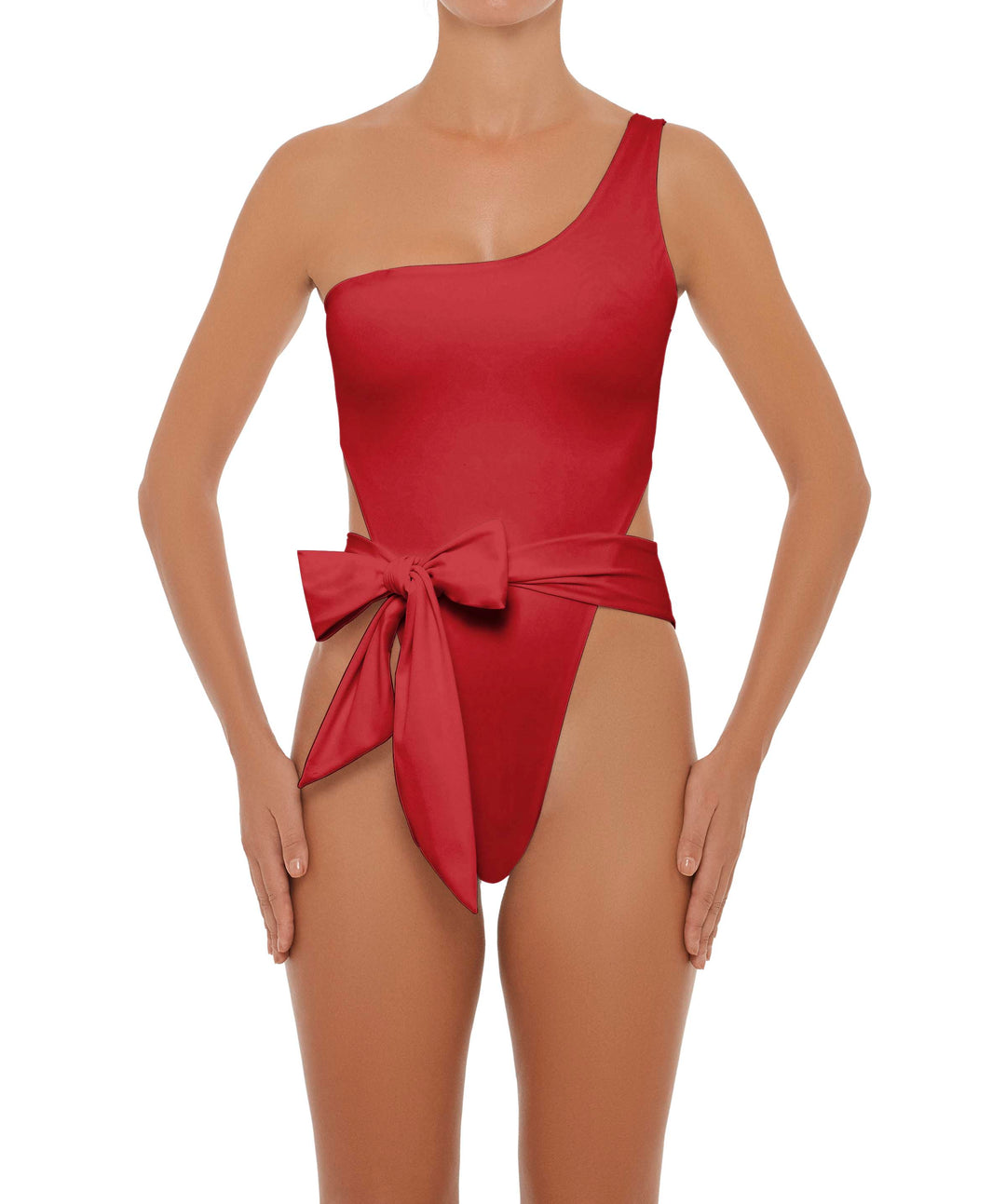 BSWS-S37 Asymmetrical Wrap One Piece