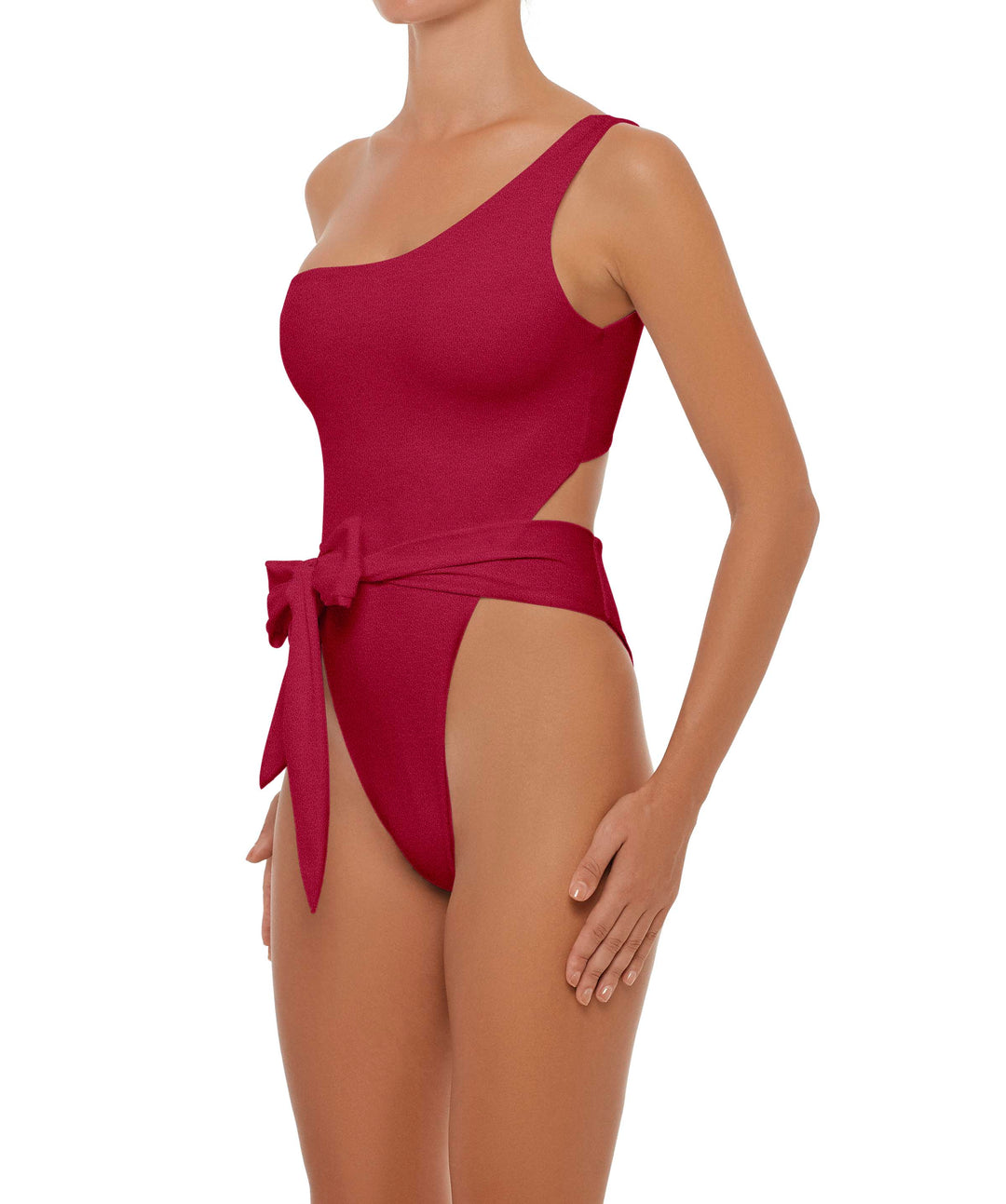 BSWS-S37 Asymmetrical Wrap One Piece