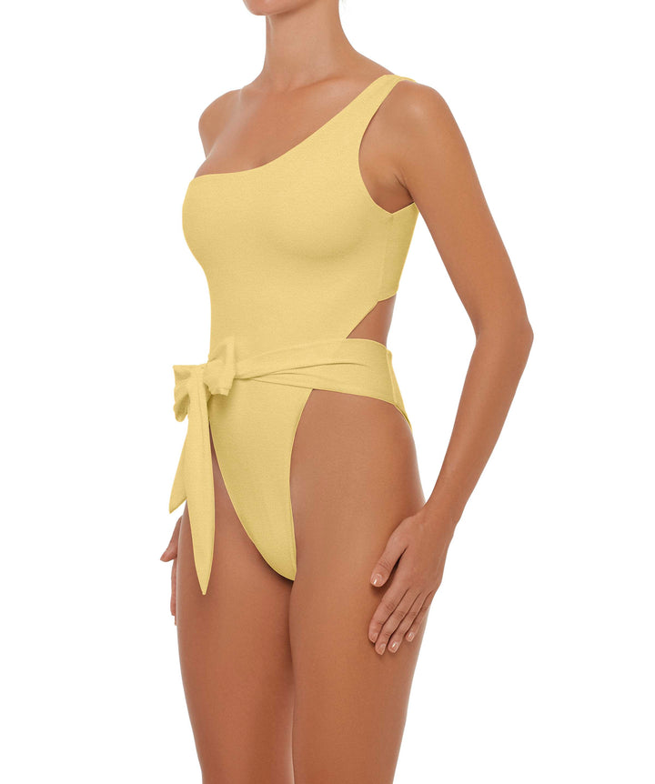 BSWS-S37 Asymmetrical Wrap One Piece