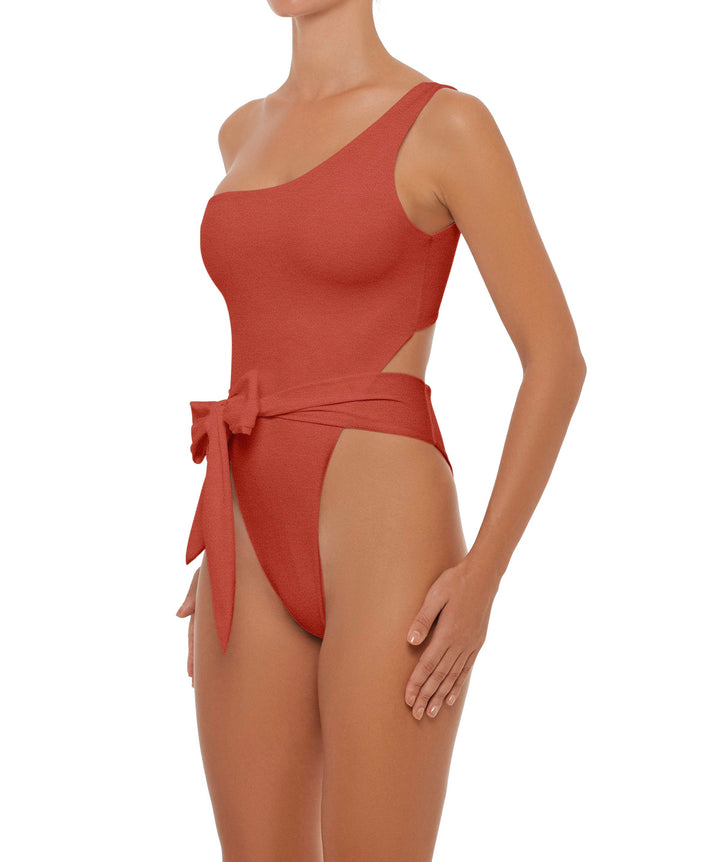 BSWS-S37 Asymmetrical Wrap One Piece