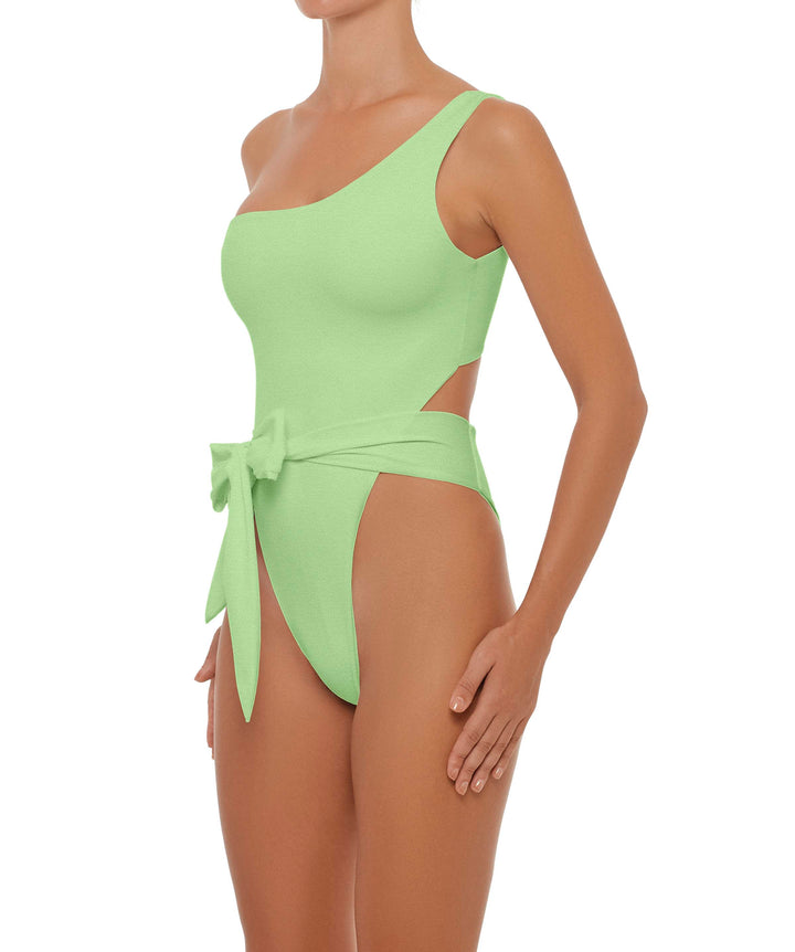 BSWS-S37 Asymmetrical Wrap One Piece