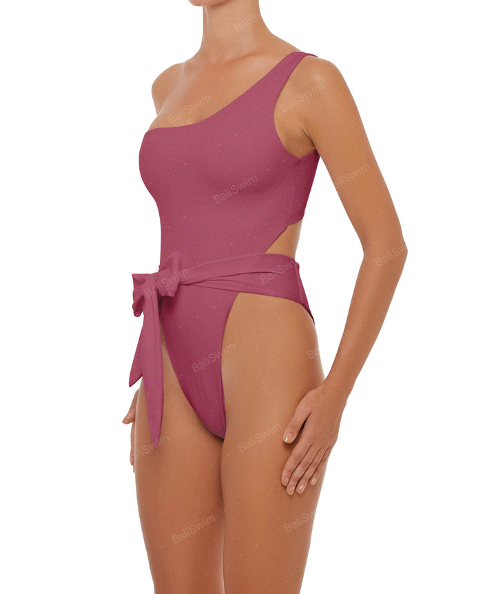 BSWS-S37 Asymmetrical Wrap One Piece