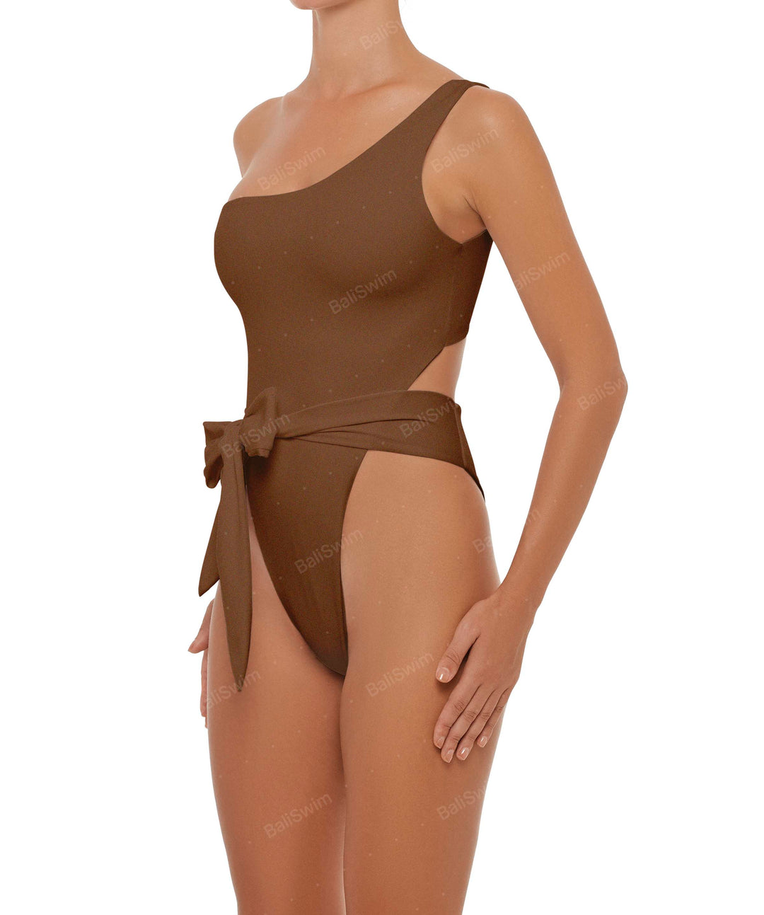 BSWS-S37 Asymmetrical Wrap One Piece