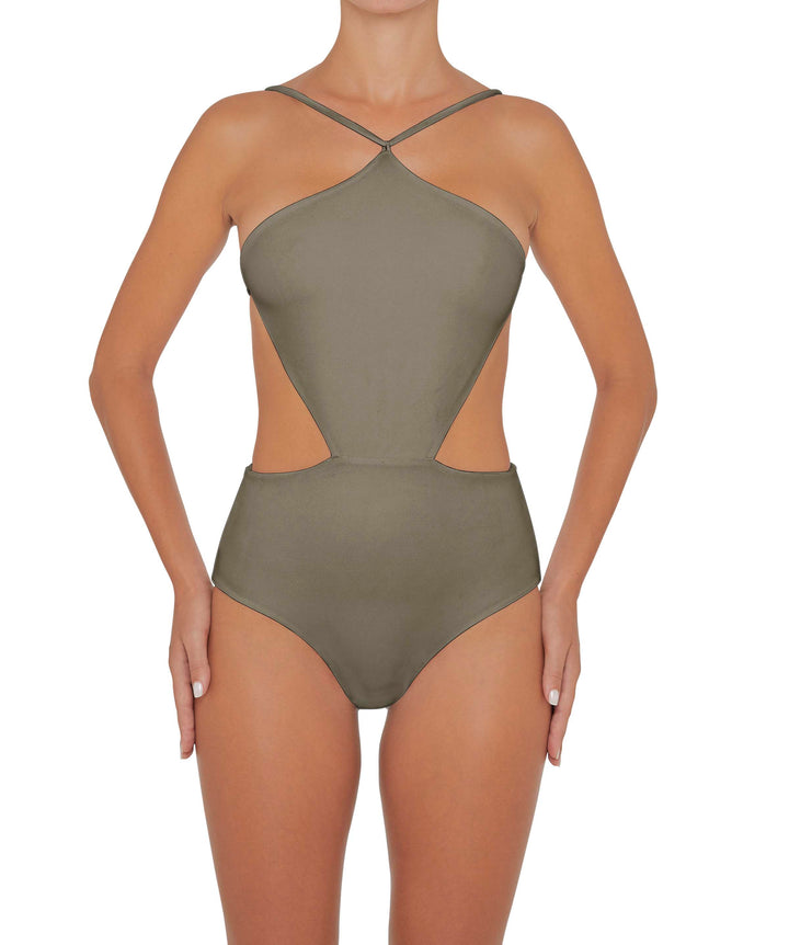 BSWS-S45 High Neck Side Cutout One Piece
