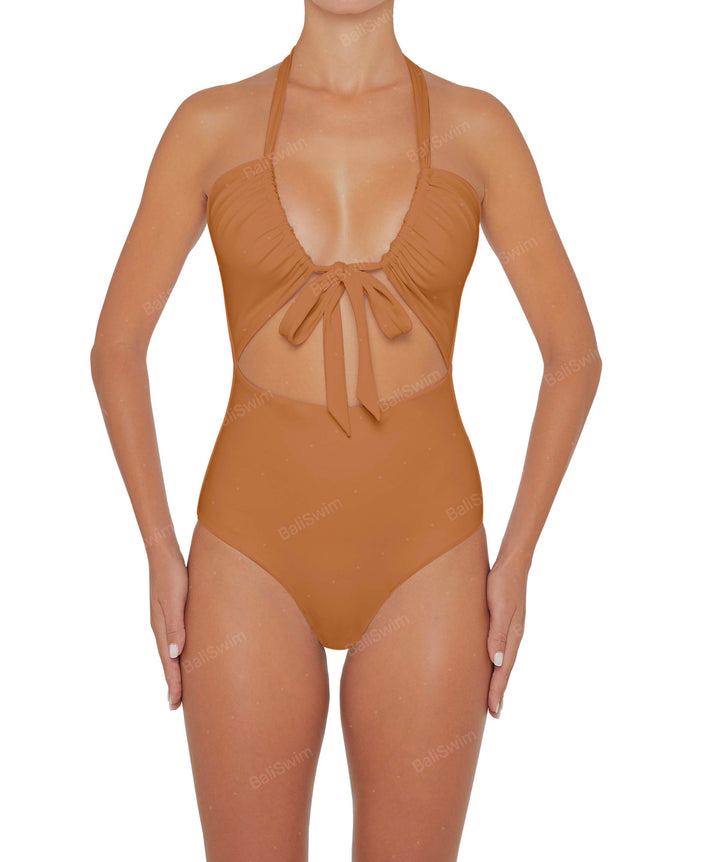 BSWS-S48 Halter Center Front Cutout One Piece