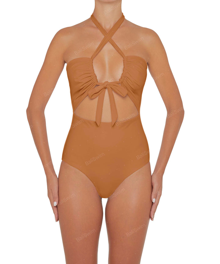 BSWS-S48 Halter Center Front Cutout One Piece