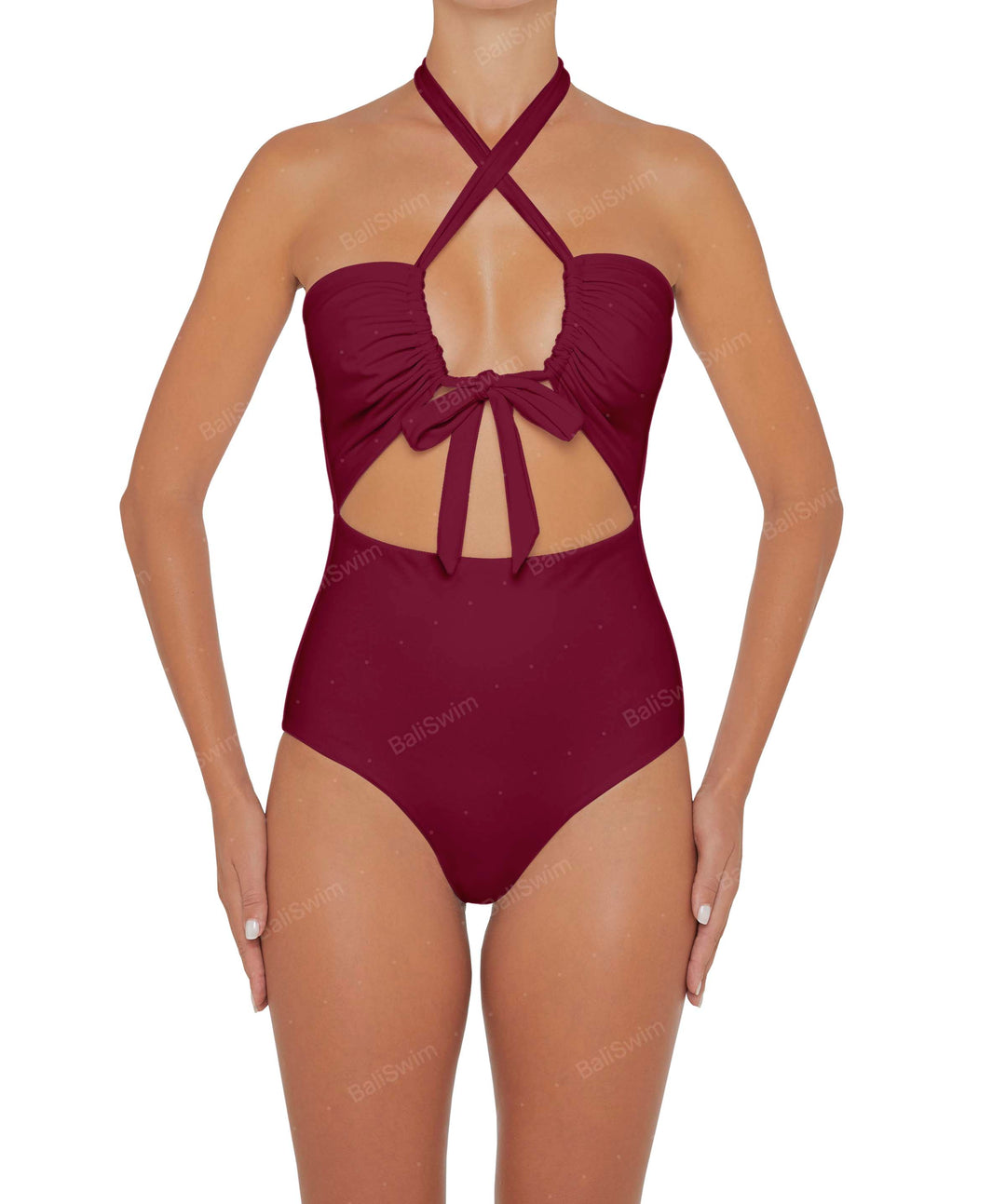 BSWS-S48 Halter Center Front Cutout One Piece