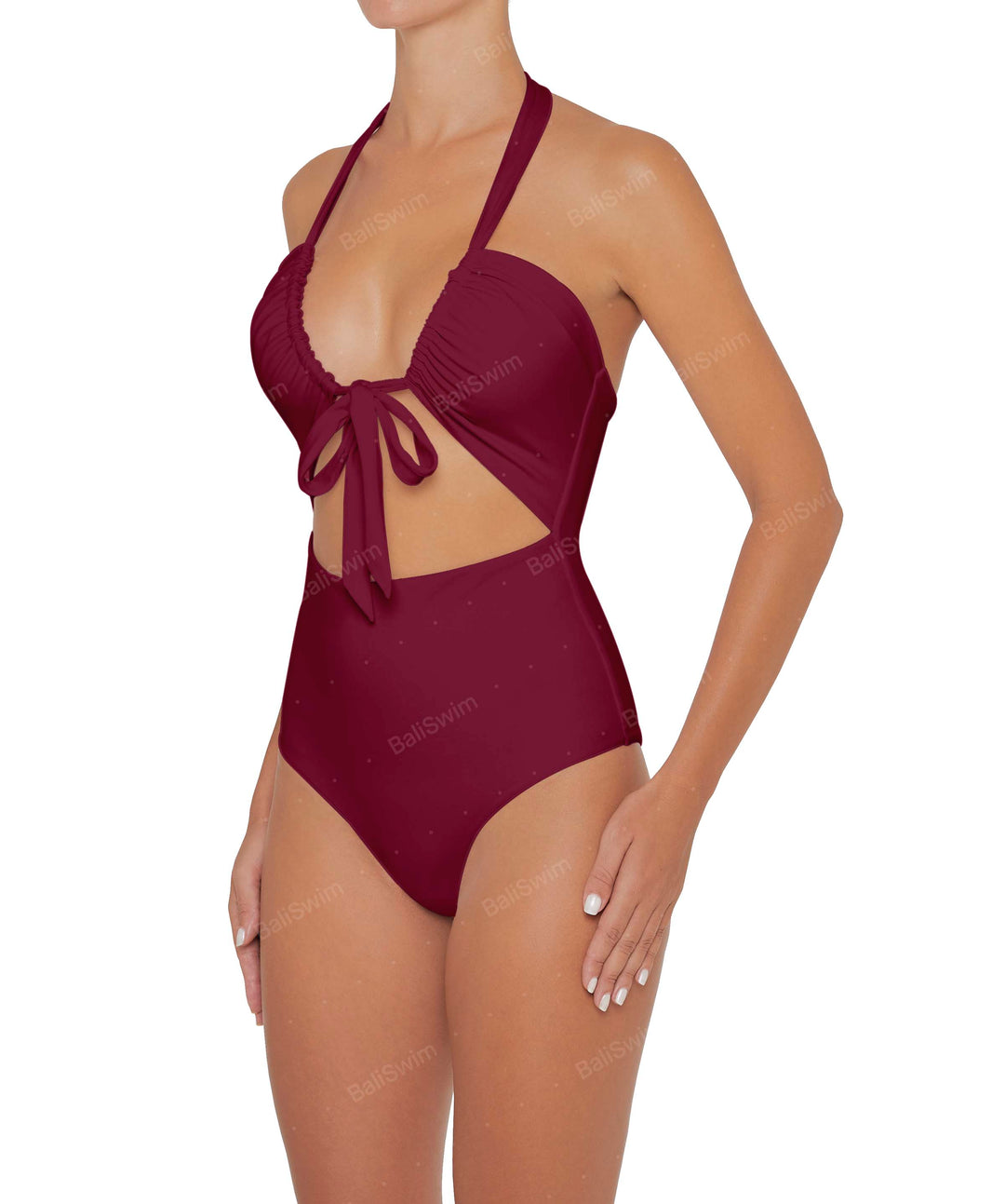 BSWS-S48 Halter Center Front Cutout One Piece
