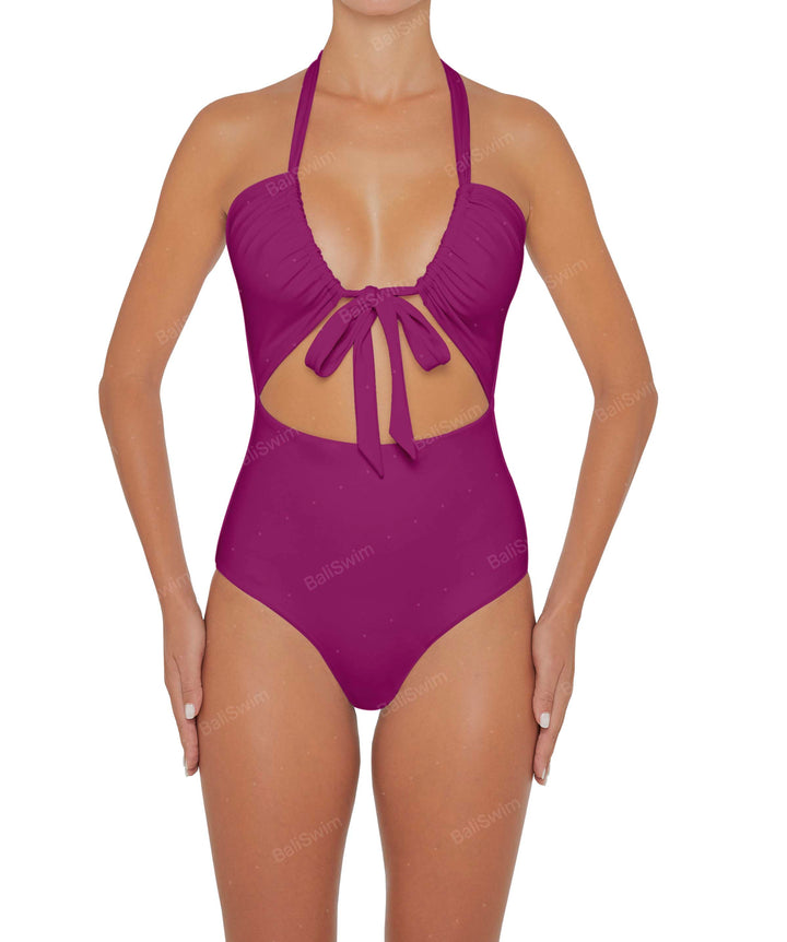 BSWS-S48 Halter Center Front Cutout One Piece