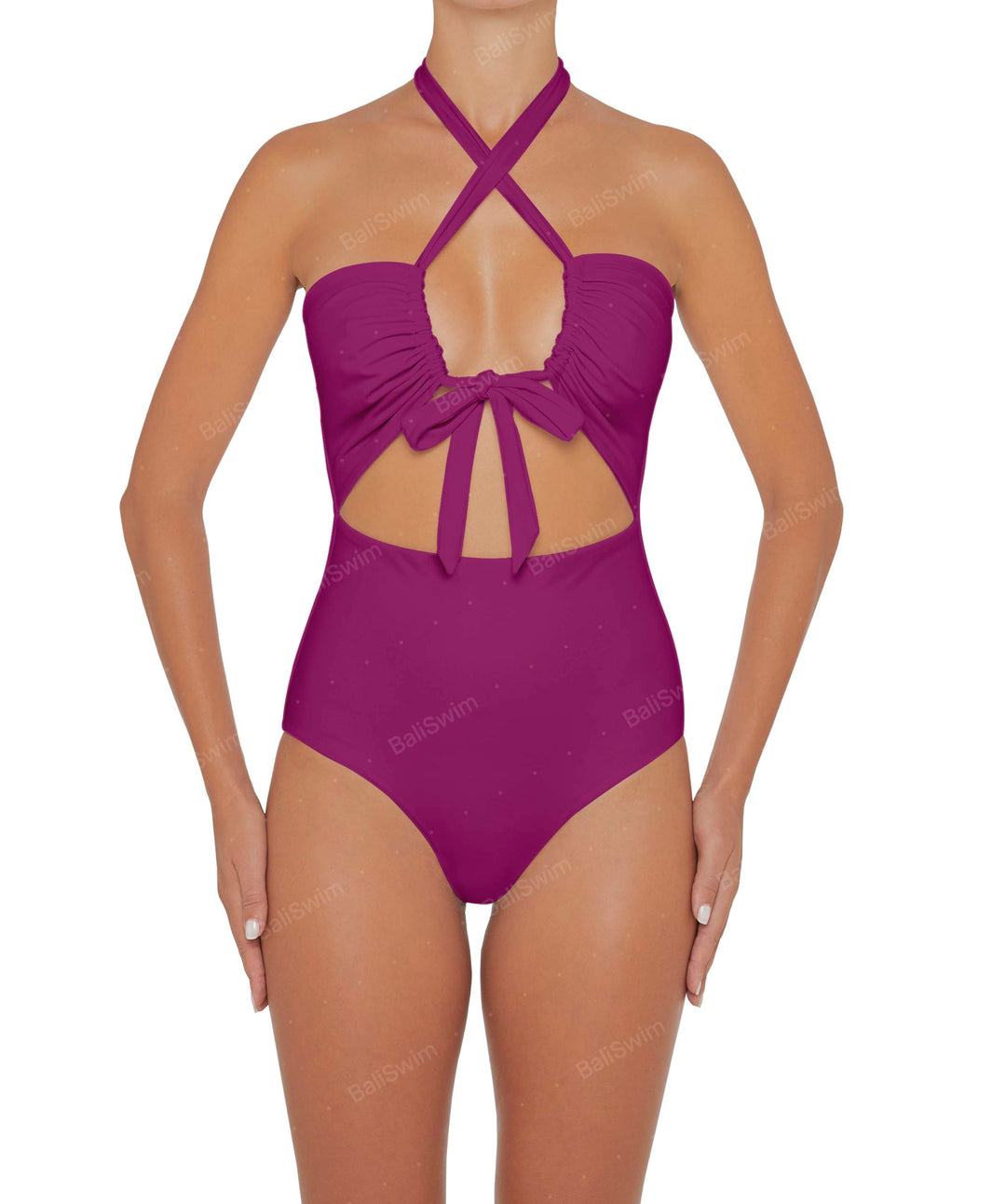 BSWS-S48 Halter Center Front Cutout One Piece