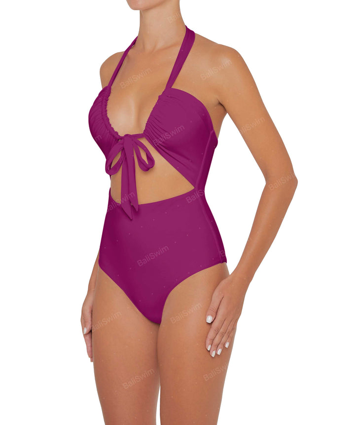 BSWS-S48 Halter Center Front Cutout One Piece