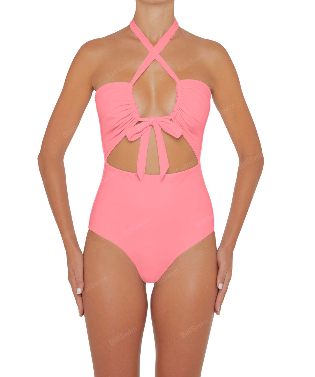 BSWS-S48 Halter Center Front Cutout One Piece