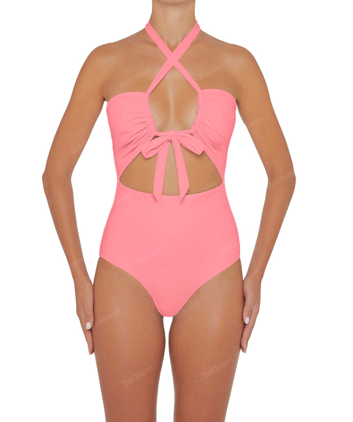 BSWS-S48 Halter Center Front Cutout One Piece