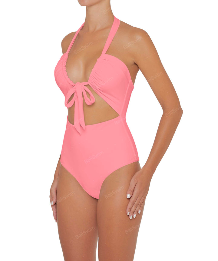 BSWS-S48 Halter Center Front Cutout One Piece
