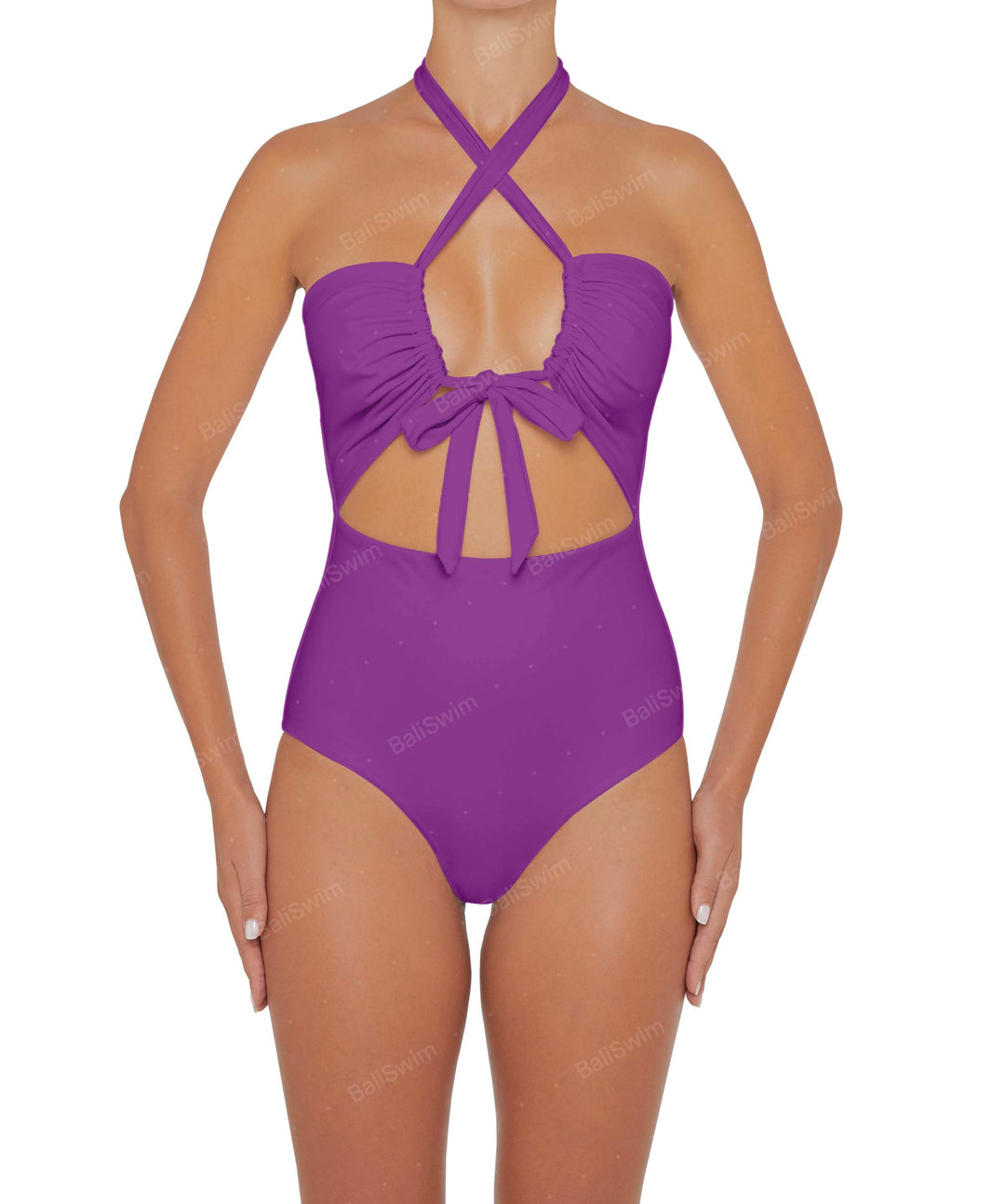BSWS-S48 Halter Center Front Cutout One Piece