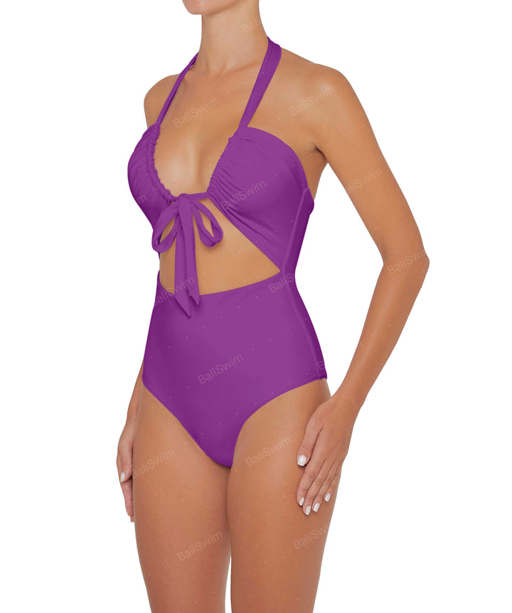 BSWS-S48 Halter Center Front Cutout One Piece