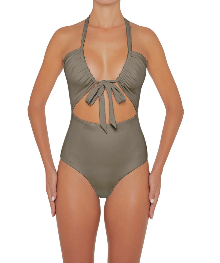 BSWS-S48 Halter Center Front Cutout One Piece