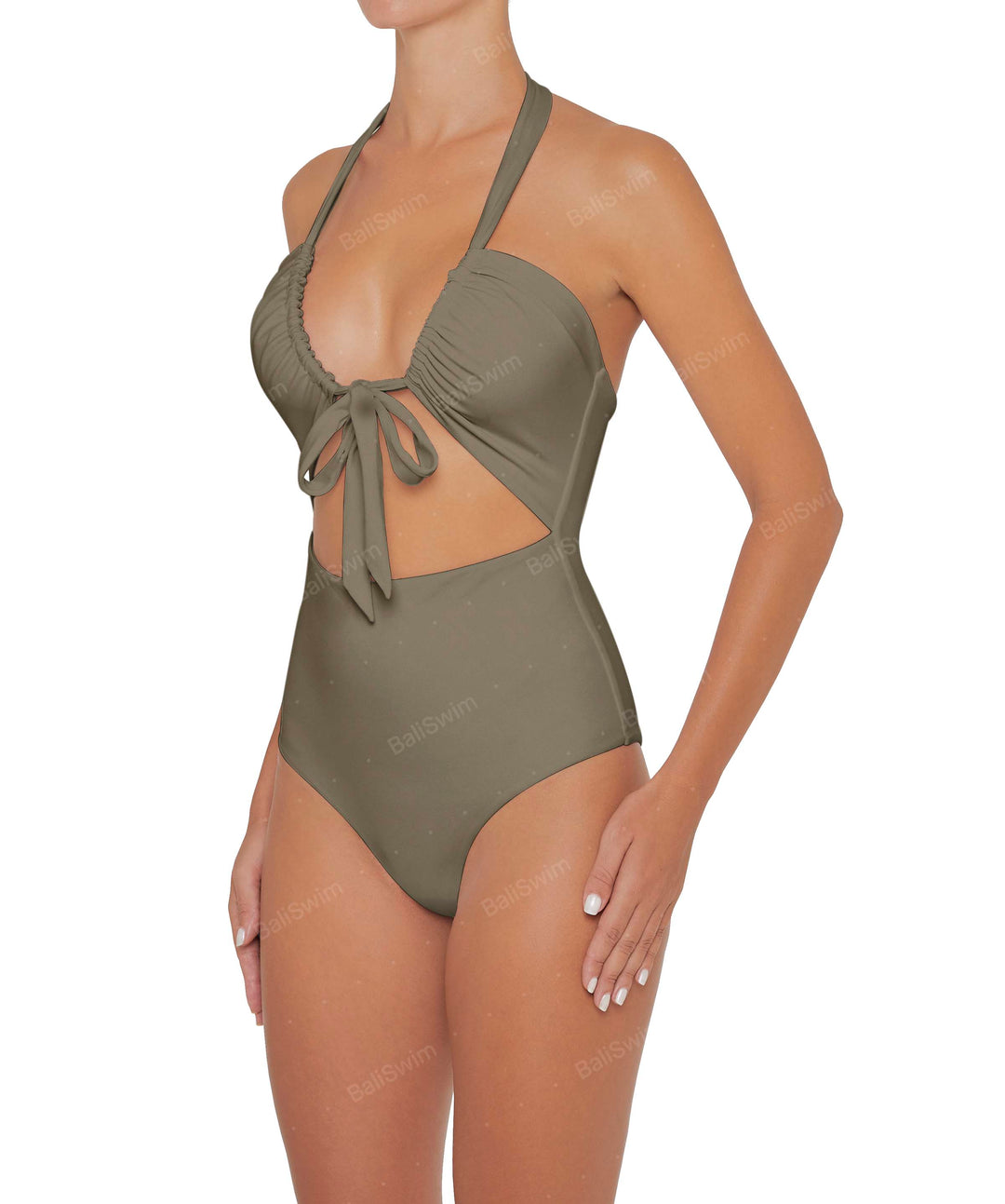 BSWS-S48 Halter Center Front Cutout One Piece