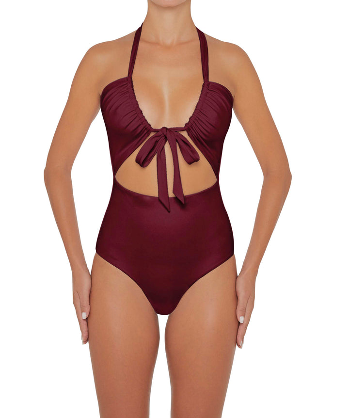 BSWS-S48 Halter Center Front Cutout One Piece