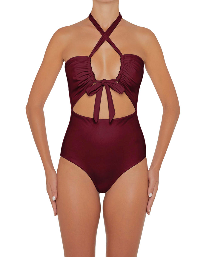 BSWS-S48 Halter Center Front Cutout One Piece