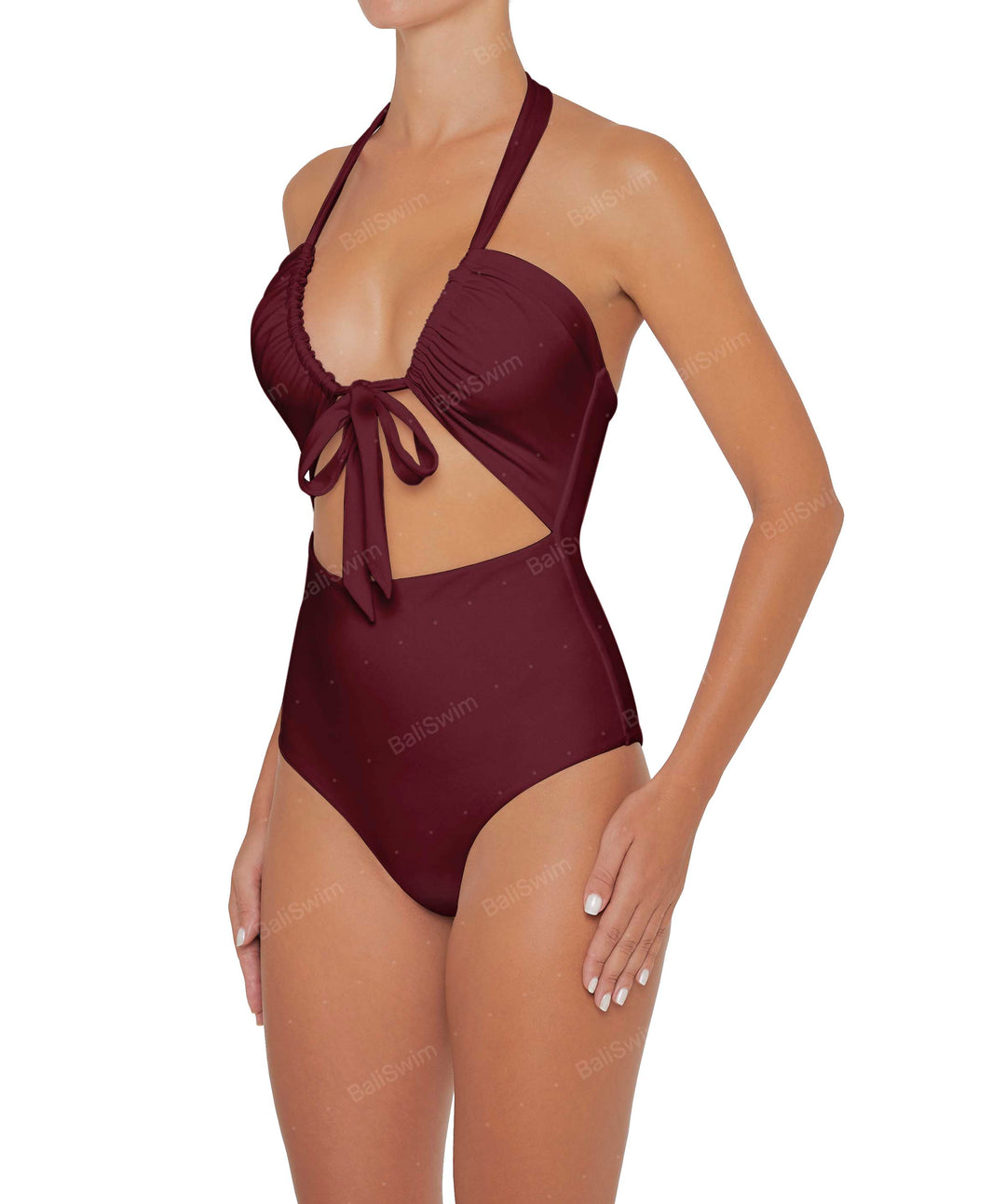 BSWS-S48 Halter Center Front Cutout One Piece