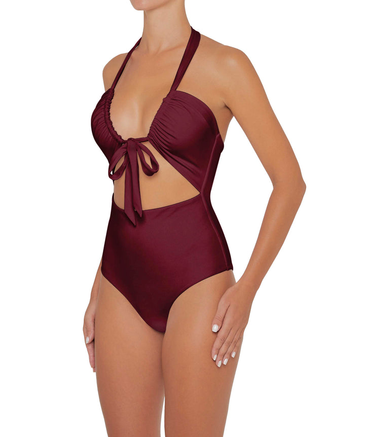 BSWS-S48 Halter Center Front Cutout One Piece