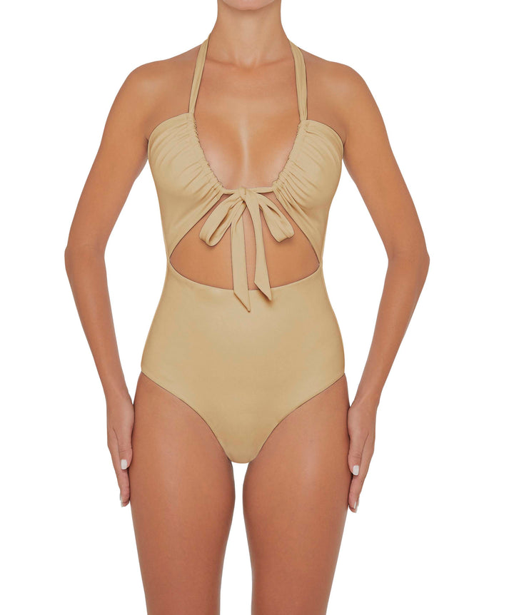BSWS-S48 Halter Center Front Cutout One Piece