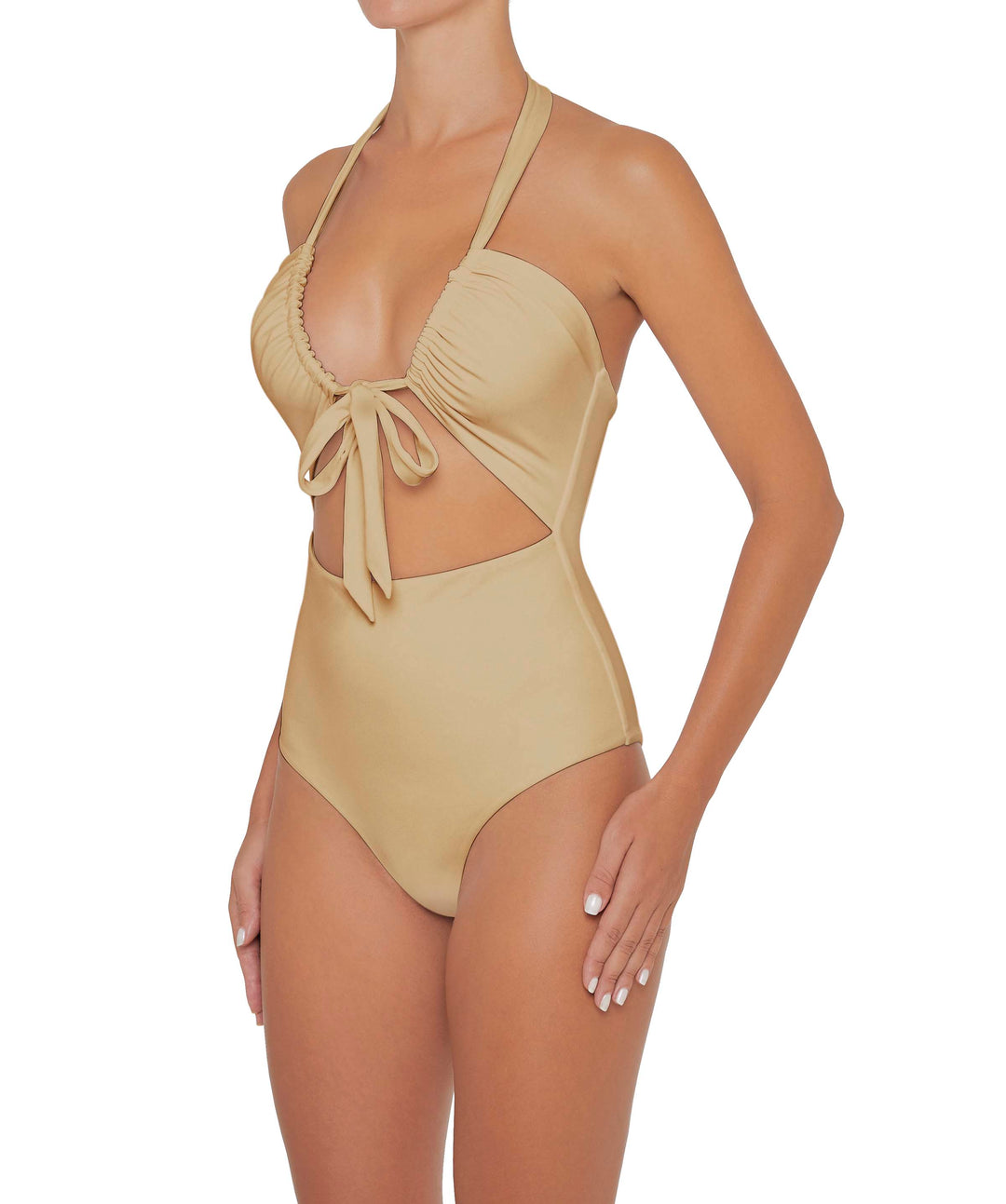 BSWS-S48 Halter Center Front Cutout One Piece