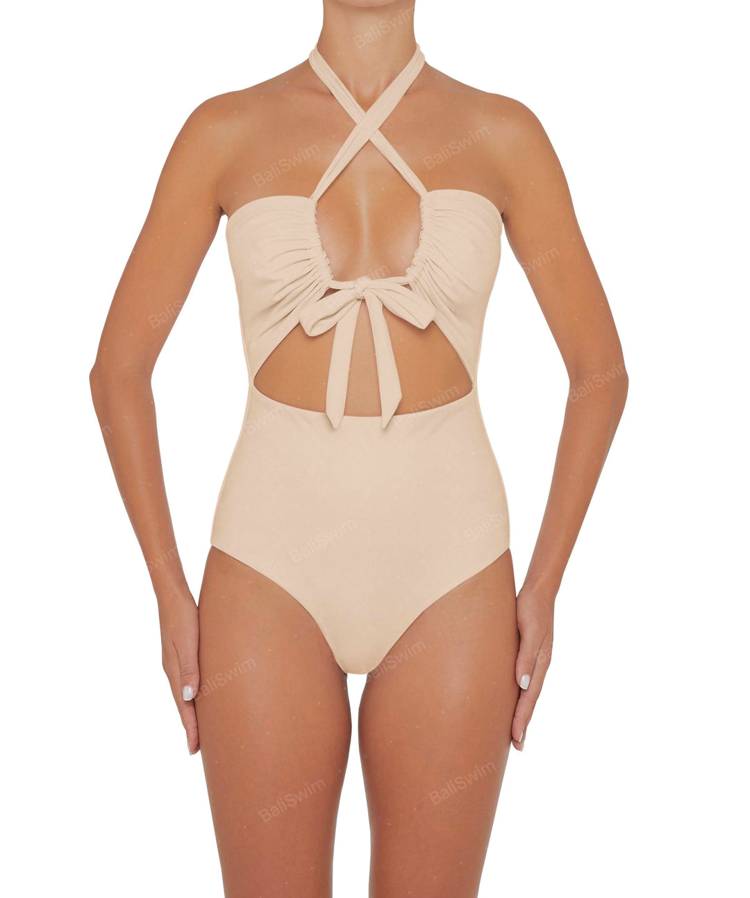 BSWS-S48 Halter Center Front Cutout One Piece