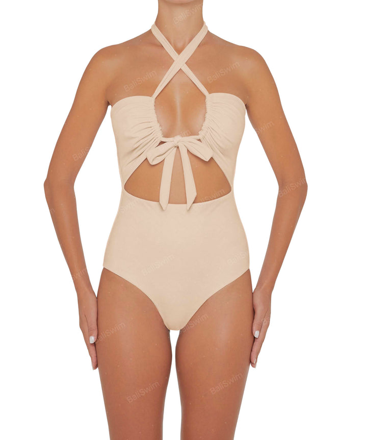 BSWS-S48 Halter Center Front Cutout One Piece