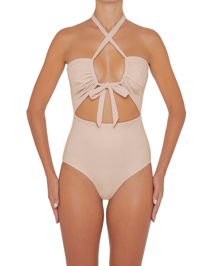 BSWS-S48 Halter Center Front Cutout One Piece
