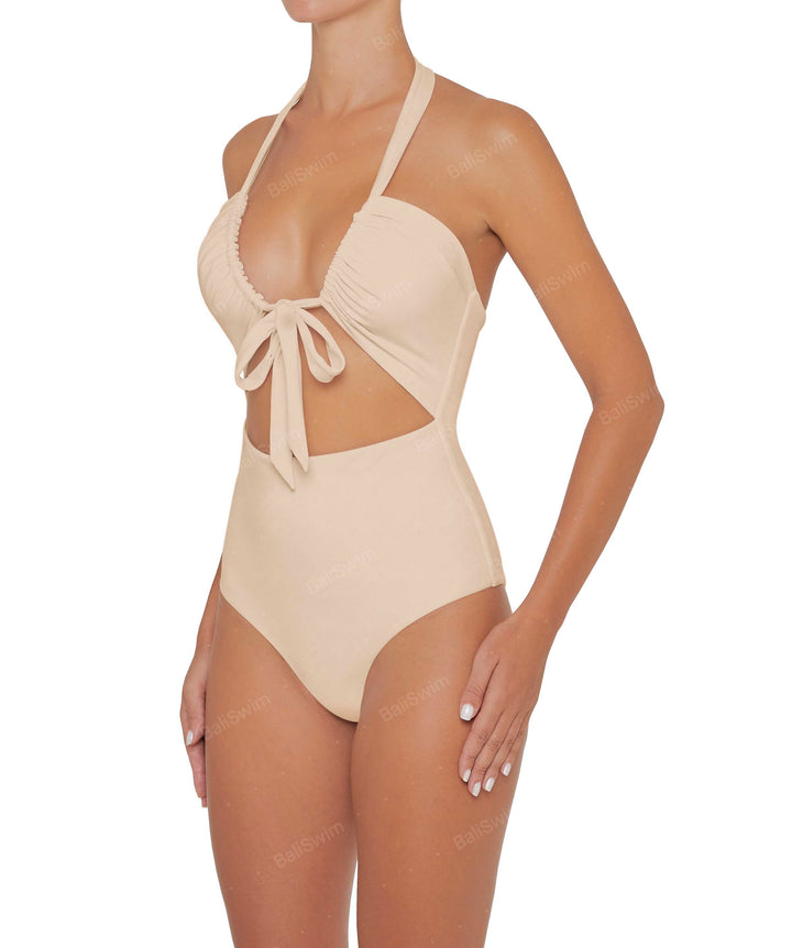 BSWS-S48 Halter Center Front Cutout One Piece