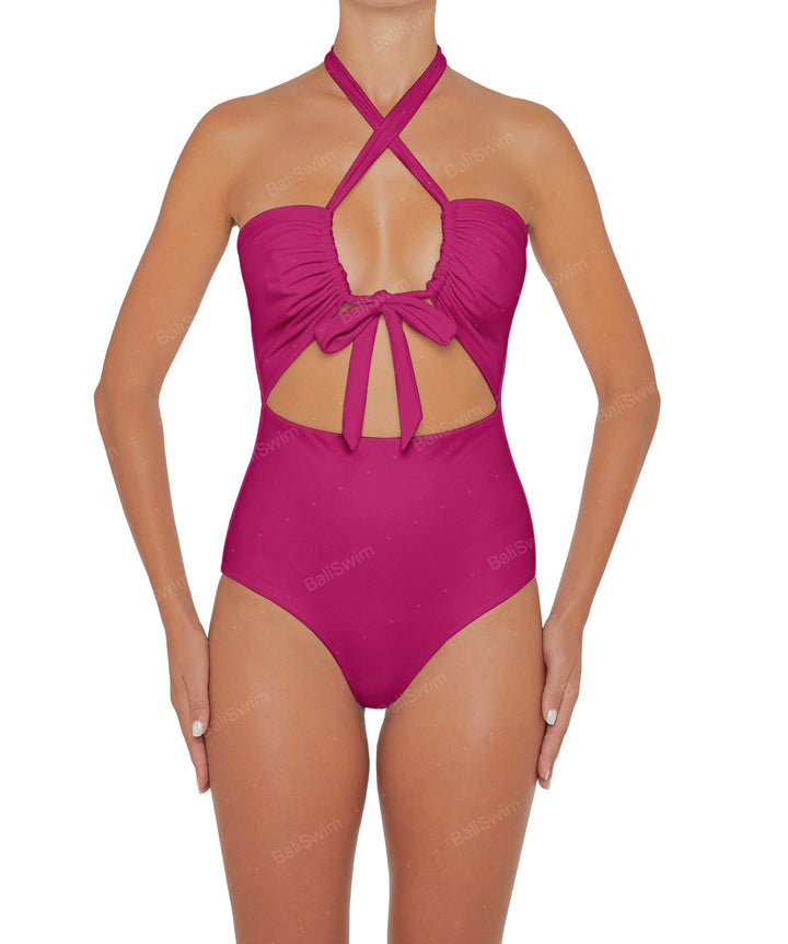 BSWS-S48 Halter Center Front Cutout One Piece