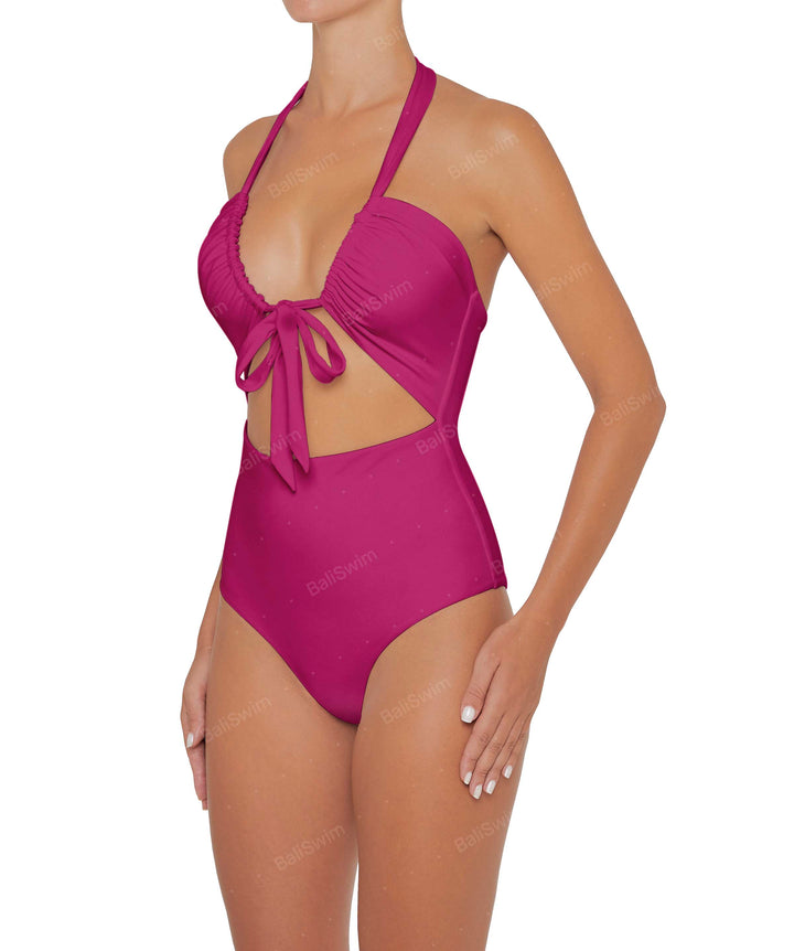 BSWS-S48 Halter Center Front Cutout One Piece