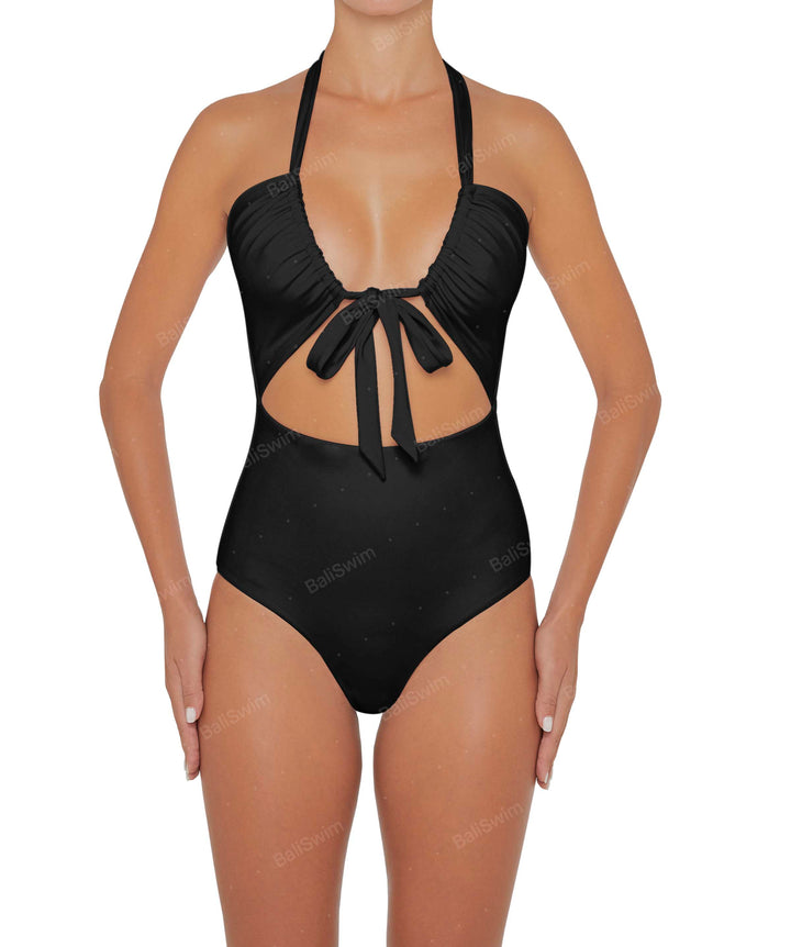 BSWS-S48 Halter Center Front Cutout One Piece