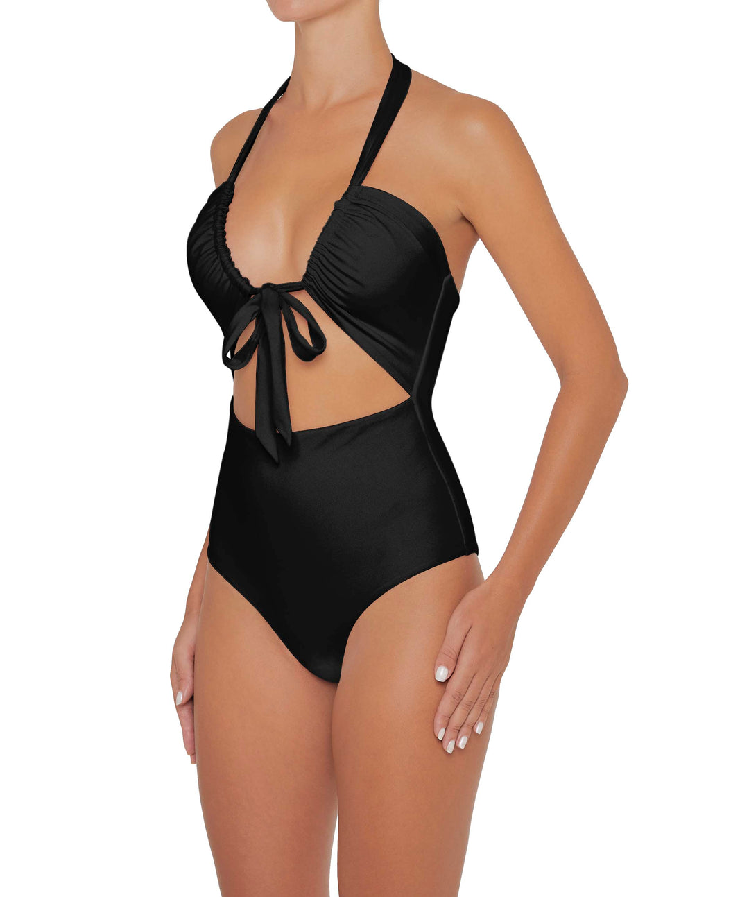 BSWS-S48 Halter Center Front Cutout One Piece