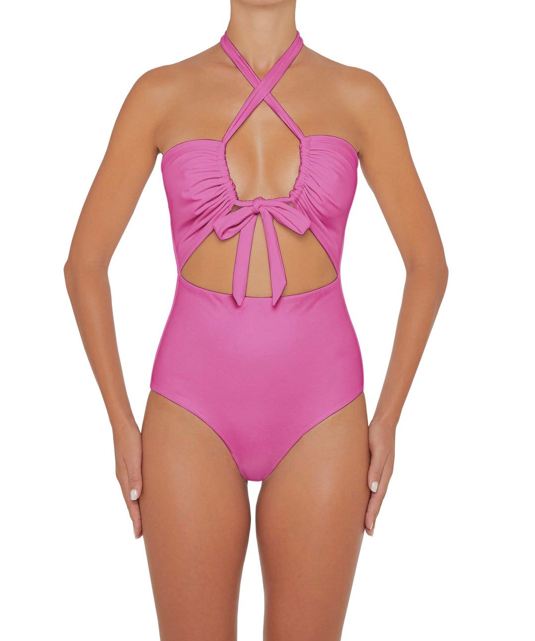 BSWS-S48 Halter Center Front Cutout One Piece