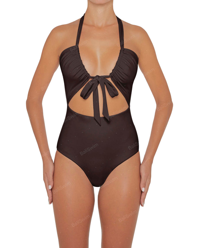 BSWS-S48 Halter Center Front Cutout One Piece