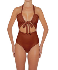 BSWS-S48 Halter Center Front Cutout One Piece