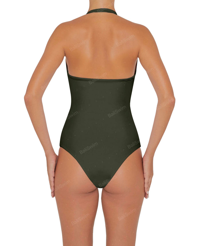 BSWS-S48 Halter Center Front Cutout One Piece