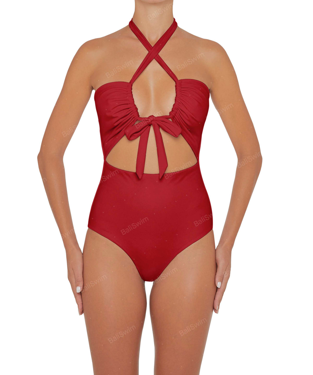 BSWS-S48 Halter Center Front Cutout One Piece