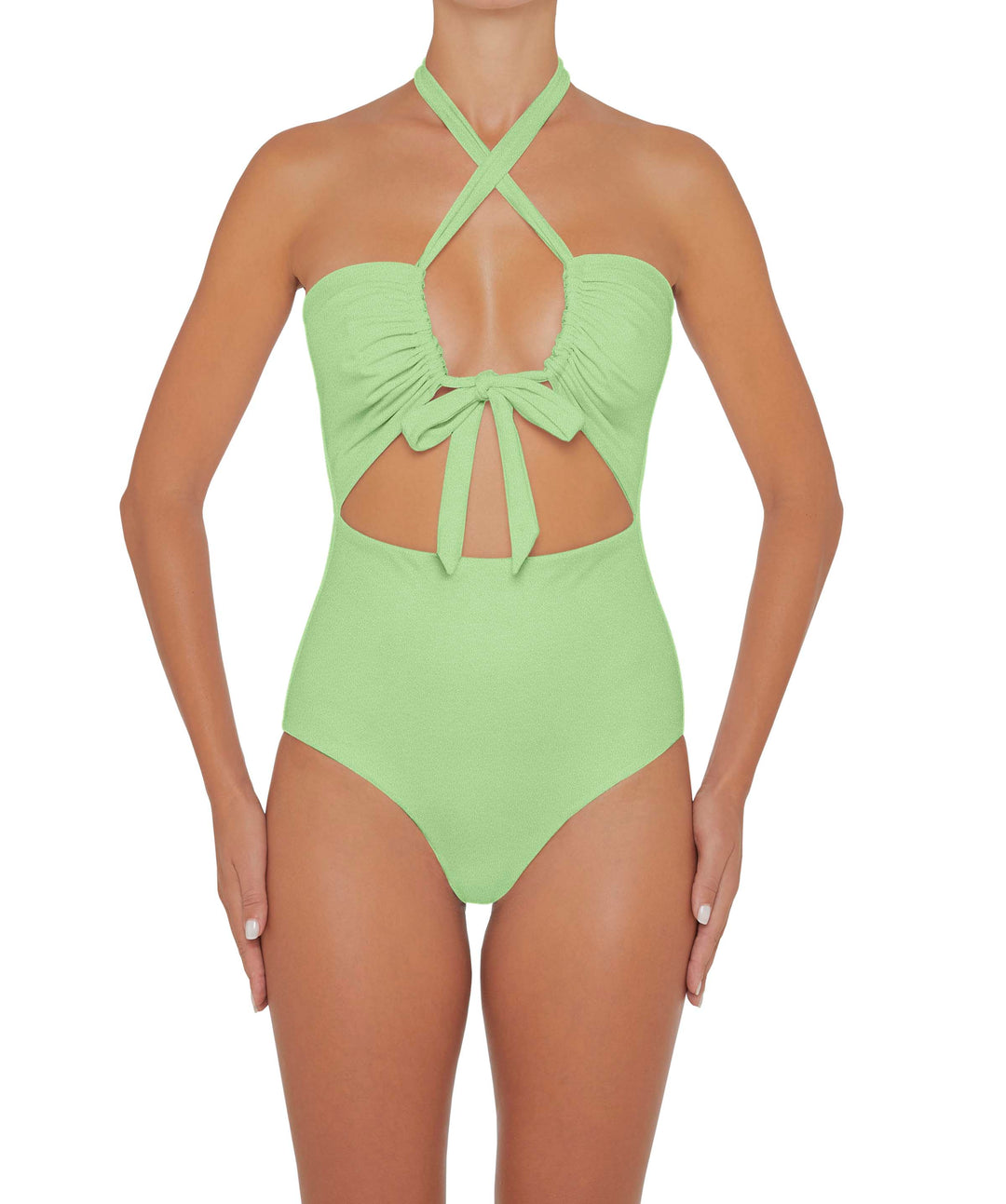 BSWS-S48 Halter Center Front Cutout One Piece