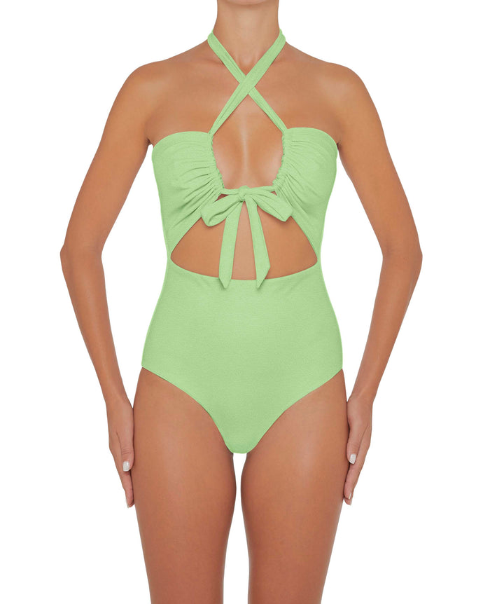 BSWS-S48 Halter Center Front Cutout One Piece