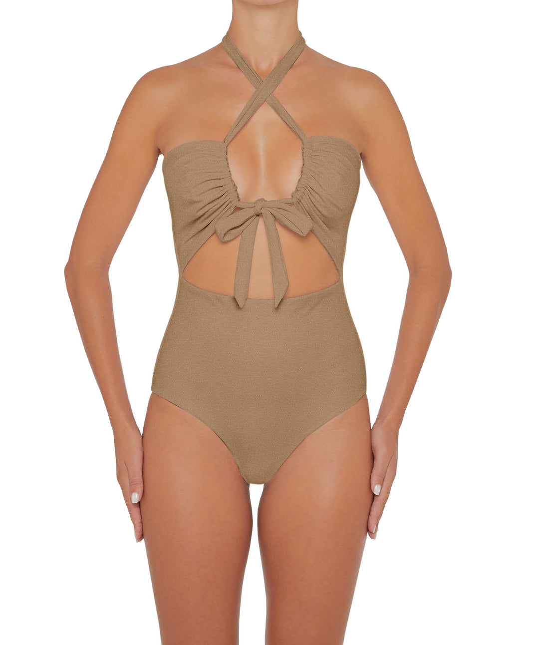 BSWS-S48 Halter Center Front Cutout One Piece