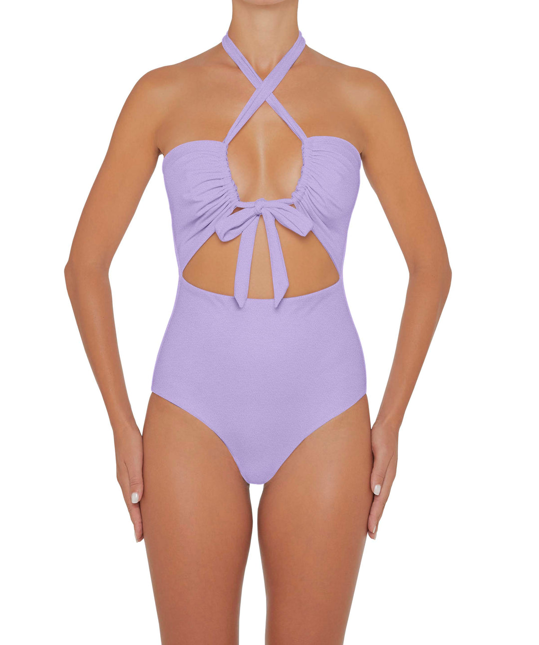 BSWS-S48 Halter Center Front Cutout One Piece
