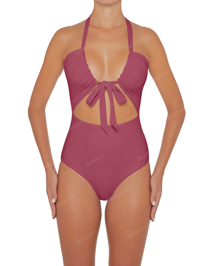 BSWS-S48 Halter Center Front Cutout One Piece